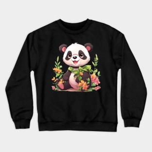 Paws and Playtime Baby Panda Crewneck Sweatshirt